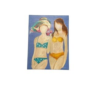 Original Beach Scene Canvas Art